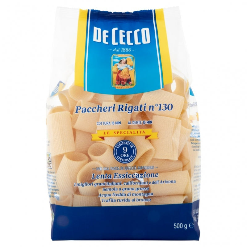 De Cecco Paccheri Rigati Gr 500