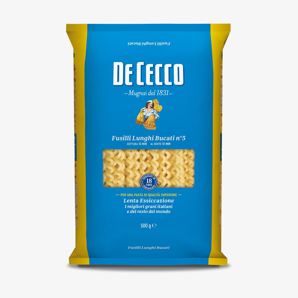 De Cecco Fusilli Lunghi Bucati N.5 Gr 500