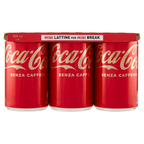 Coca Cola Minicans Senza Caffeina Ml 150X6