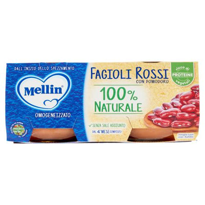 Mellin Omogeneizzato Fagioli Rossi Gr 80X2