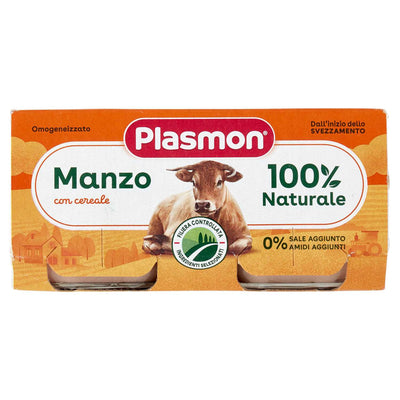 Plasmon Omogeneizzato Carne Manzo Gr 80X2