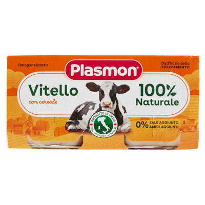 Plasmon Omogeneizzato Carne Vitello Gr 80X2