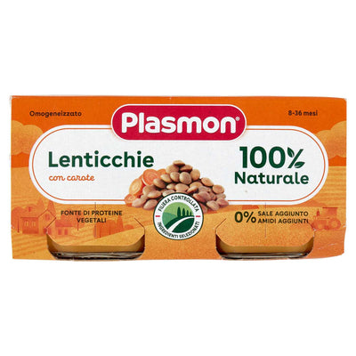 Plasmon Omo Lenticchie Gr 80 X 2