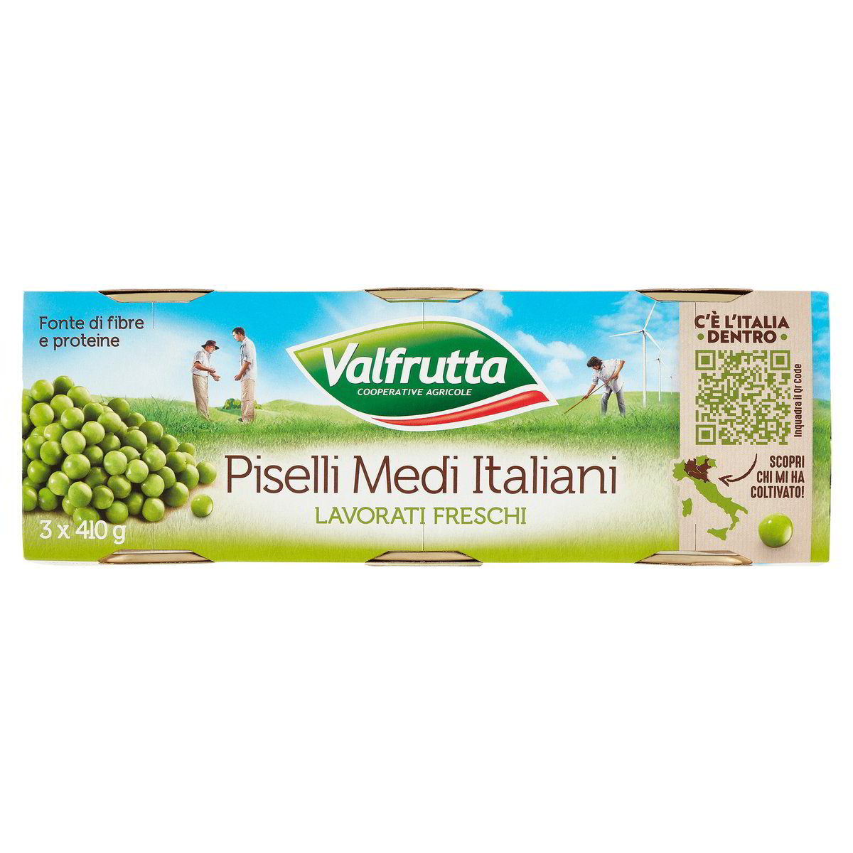 Valfrutta Piselli Medi Lattina Gr 400X3