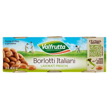 Valfrutta Fagioli Borlotti Lattina Gr 400X3