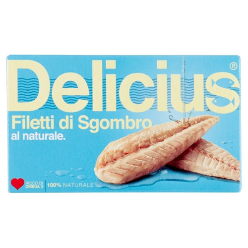 Delicius Filetto Sgombro Naturale Gr 125