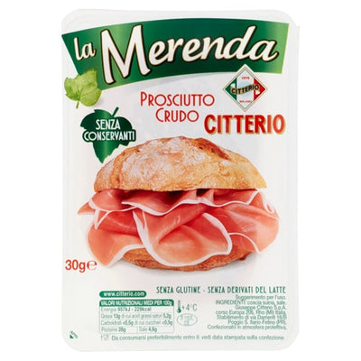 Citterio La Merenda Prosciutto Crudo Gr 30