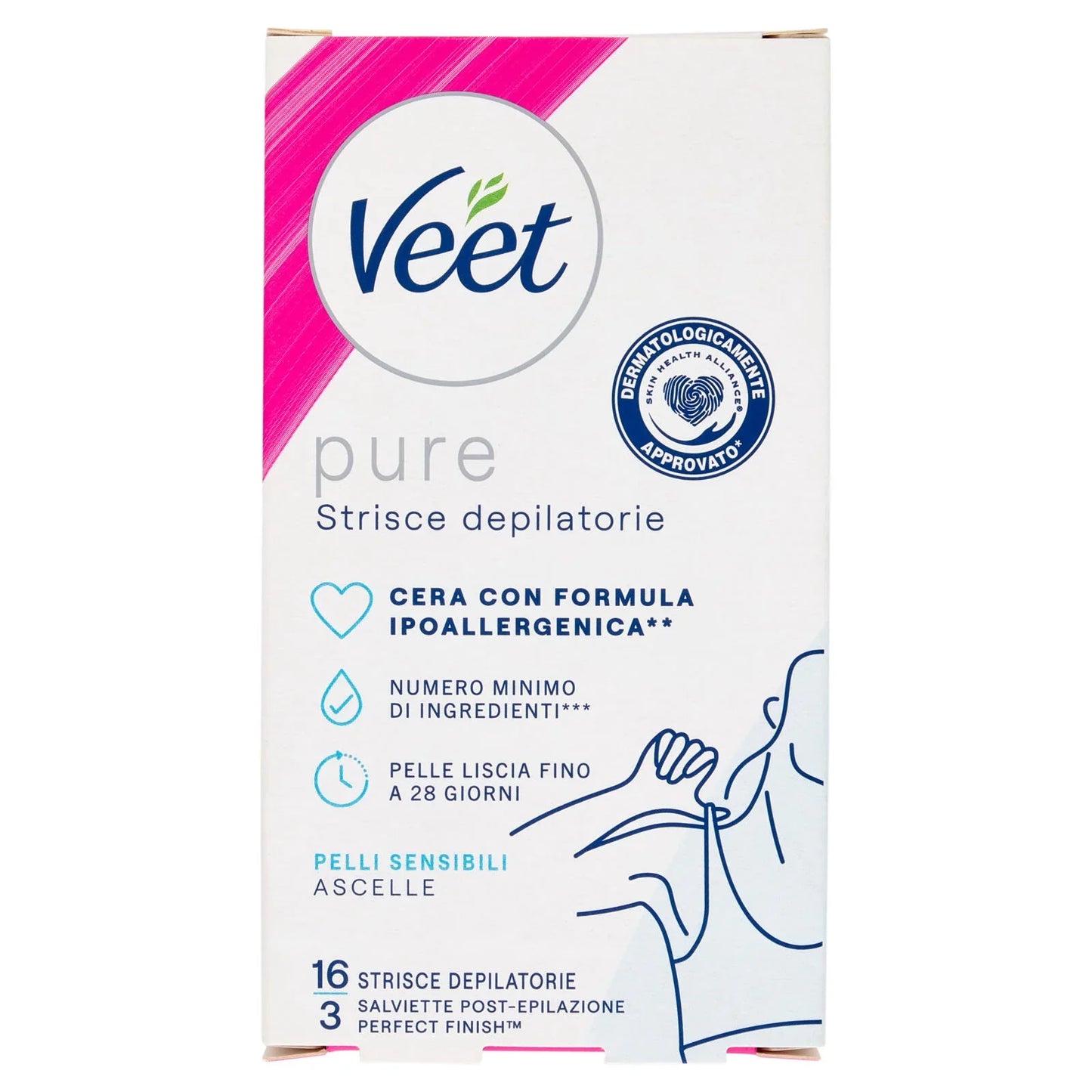 Veet Strisce Depilatorie Purep. Sensibili