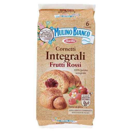 Mulino Bianco Cornetto Integrale Frutti Rossi Gr 300