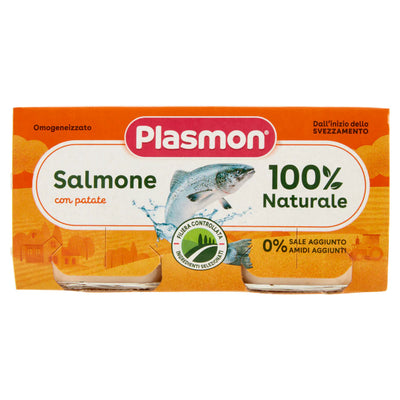 Plasmon Omogeneizzato Pesce Salmone Gr 80X2