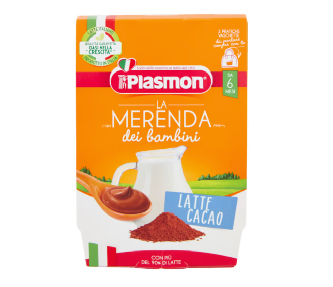 Plasmon Merenda Latte E Cacao Gr 120X2