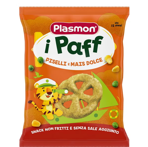 Plasmon Puff Piselli E Mais Gr 15