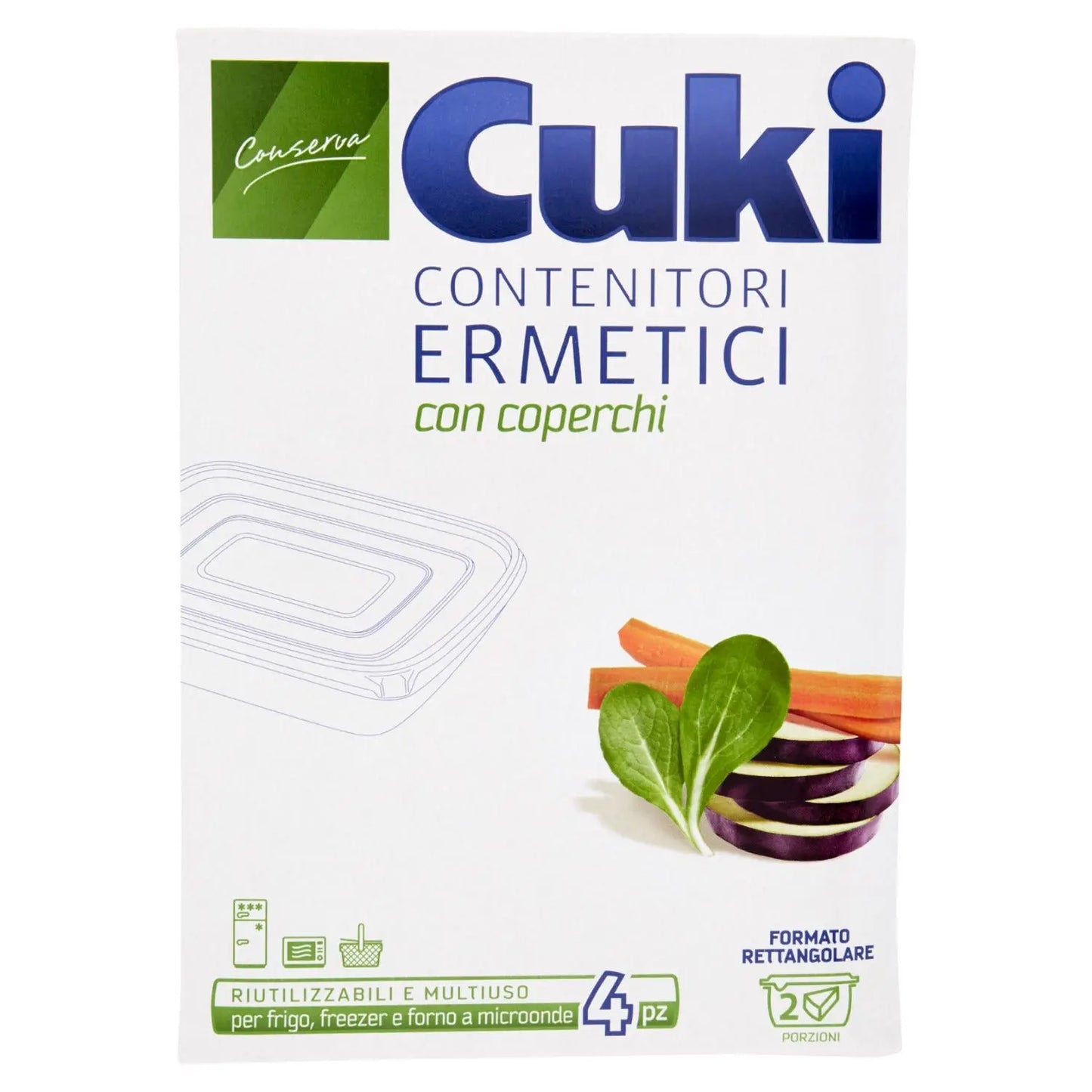 Cuki Contenitori Ermetici Rettangolari