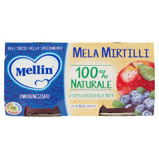 Mellin Omo Mela/Mirtillo Gr 100 Per 2