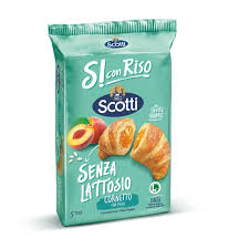 Riso Scotti Cornetto Pesca Senza Lattosio Gr 240