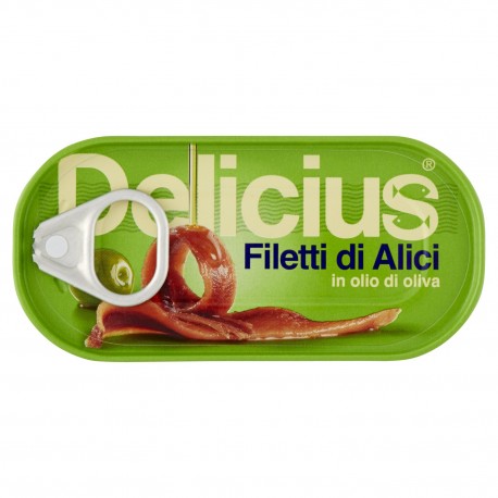 Delicius Filetti Di Alici Tese In Olio Di Girasole Gr 58