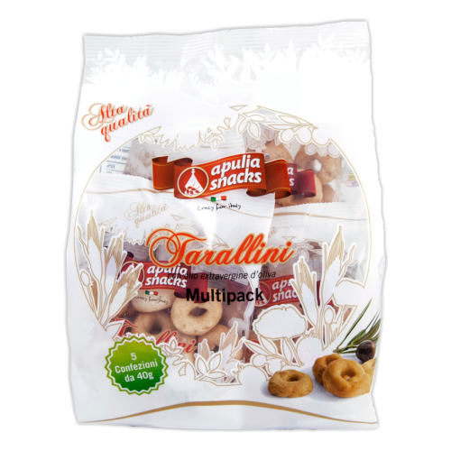 Tesori D'apulia Taralli Pugliesi Multipack X8 Gr 400