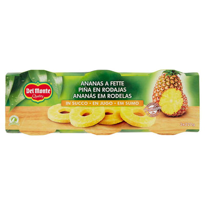 Del Monte Ananas Naturale Gr 220 Per 3