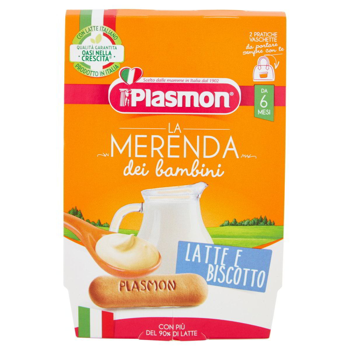 Plasmon Merenda Latte E Biscotto Gr 120X2