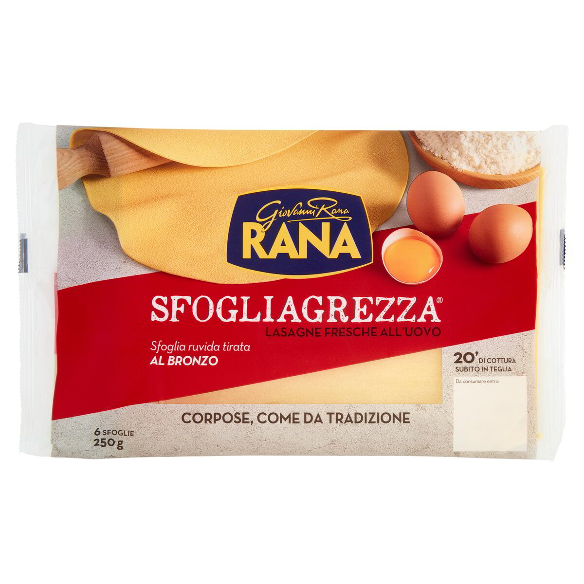 Rana Lasagna Sfoglia Grezza Gr250